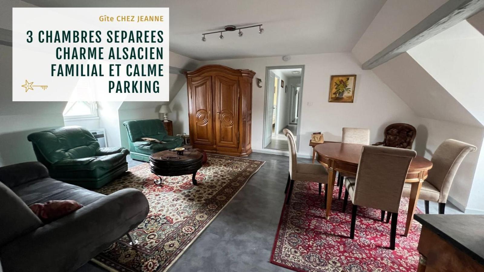 Gite Jeanne Familial - Calme - Parking Ebersheim Exterior photo